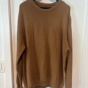Brixton Men's Tan Crewneck Sweater